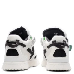 Mid Top Sponge Sneakers - White/Black -Urban Fashion Sales Off White c o Virgil Abloh Mid Top Sponge Sneakers White Black OMIA234C99LEA0010110 04 11 23 Feature VR 6