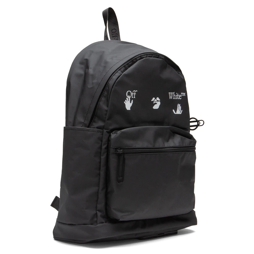 OW Logo PVC Backpack - Black/White 2 OW Logo PVC Backpack - Black/White - Image 2