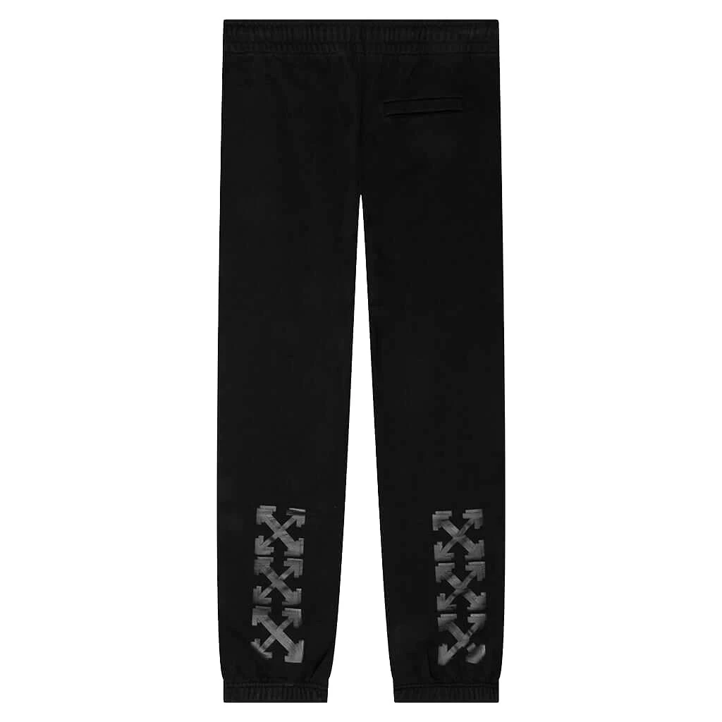 Rubber Arrow Slim Sweatpant - Black/Black 2 Rubber Arrow Slim Sweatpant - Black/Black - Image 2