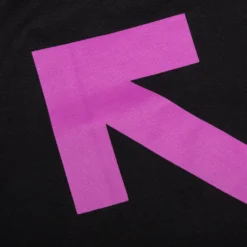 Arrow Caravaggio St Francis Slim S/S Tee - Black/Cyclamen -Urban Fashion Sales Off White co Virgil Abloh Arrow Caravaggio St Francis Slim SS Tee Black Cycle OMAA027S23JER0031034 04 06 23 S NF Feature 6