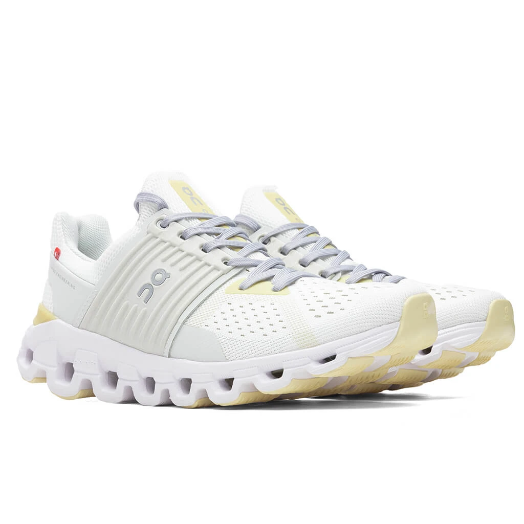 On Women's Cloudswift - White/Limelight 2 On Women's Cloudswift - White/Limelight - Image 2