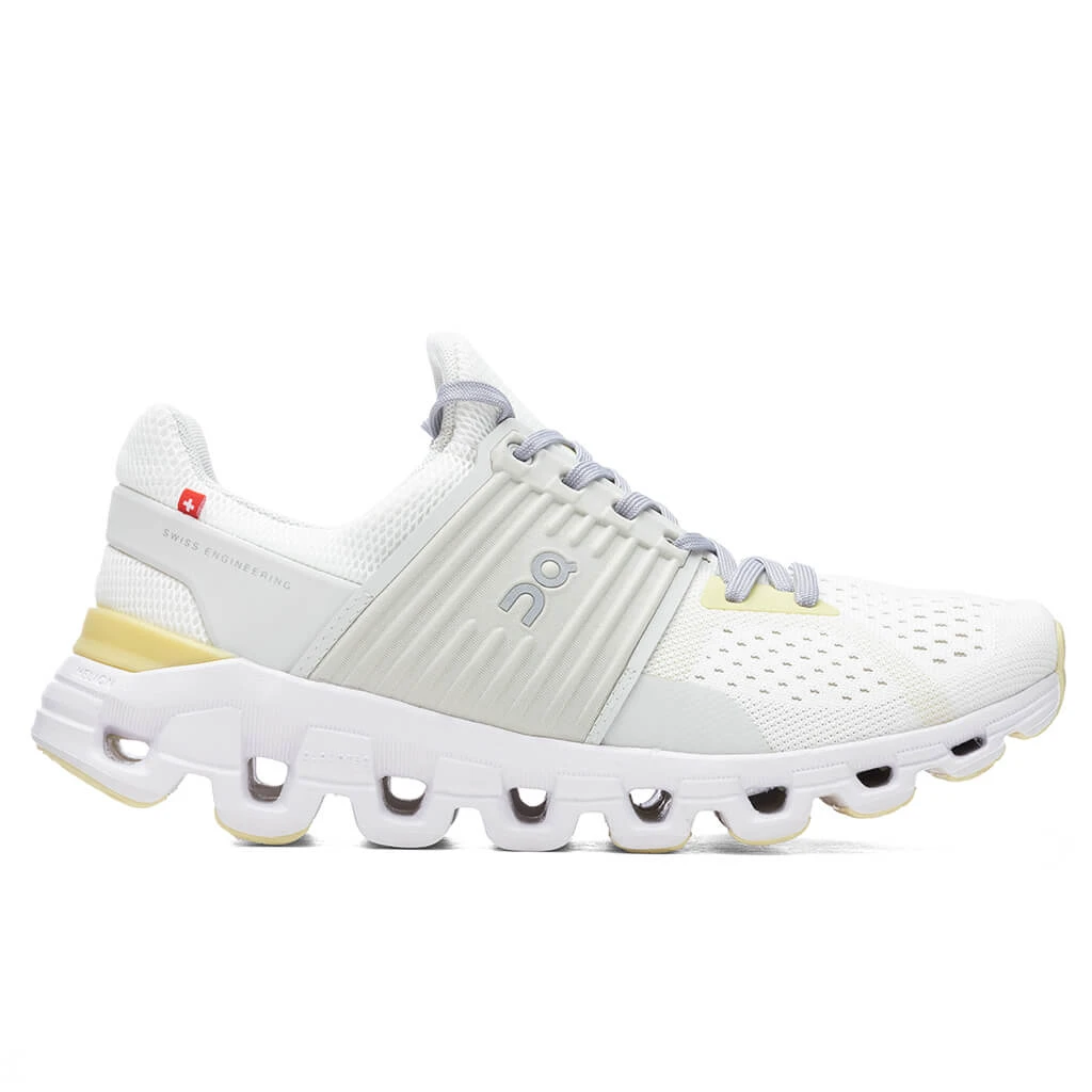On Women's Cloudswift - White/Limelight 1 On Women's Cloudswift - White/Limelight