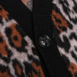 Pleasures Boozy Cardigan - Brown/Multi -Urban Fashion Sales PLEASURES Boozy Cardigan Brown Multi P22W009 BROWN 12 29 22 Feature DV 5