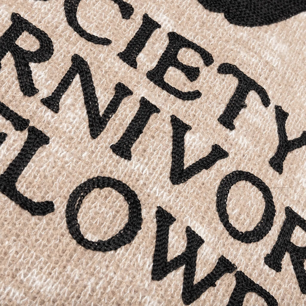 Pleasures Carnivore Cardigan - Tan 4 Pleasures Carnivore Cardigan - Tan - Image 4