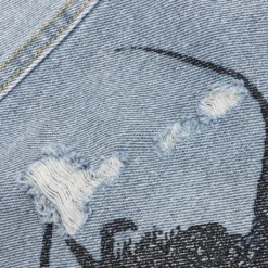 Pleasures Crawler Denim Pant - Blue 6 Pleasures Crawler Denim Pant - Blue -Urban Fashion Sales PLEASURES Crawler Denim Pant Blue P22SP010 BLUE 04 26 22 Feature 5