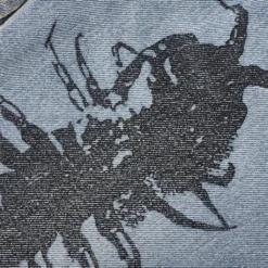 Pleasures Crawler Denim Pant - Blue 7 Pleasures Crawler Denim Pant - Blue -Urban Fashion Sales PLEASURES Crawler Denim Pant Blue P22SP010 BLUE 04 26 22 Feature 6