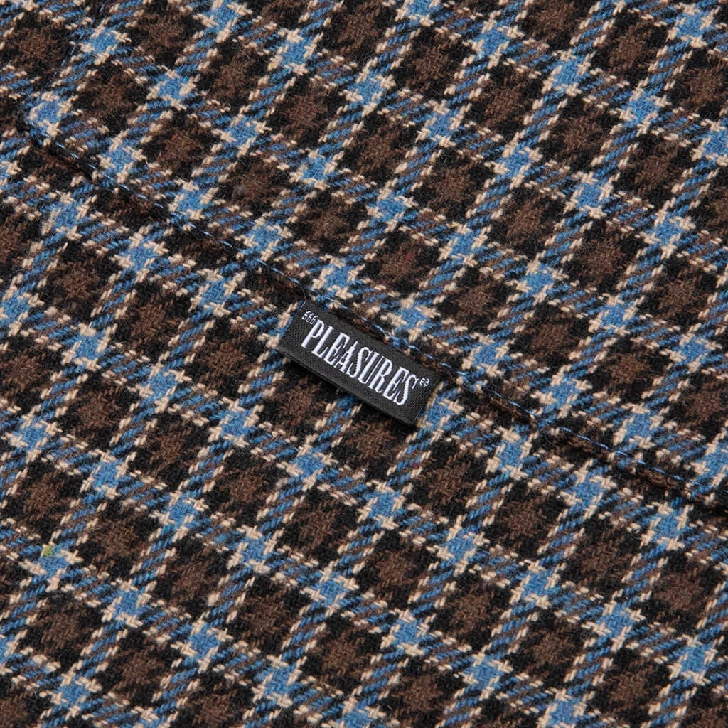 Pleasures Ignition Plaid Shirt - Brown 3 Pleasures Ignition Plaid Shirt - Brown - Image 3