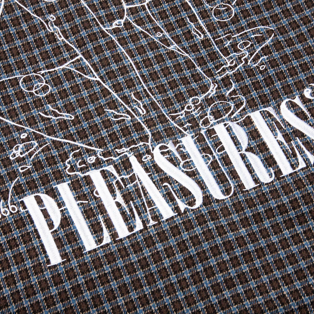 Pleasures Ignition Plaid Shirt - Brown 6 Pleasures Ignition Plaid Shirt - Brown - Image 6