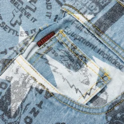 Pleasures Poppy Denim Pant - Blue 7 Pleasures Poppy Denim Pant - Blue -Urban Fashion Sales PLEASURES Poppy Denim Pant Blue P22SP019 BLUE 04 26 22 Feature 6