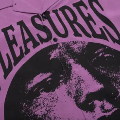 Pleasures Used Button Down - Purple -Urban Fashion Sales PLEASURES Used Button Down Purple P22SU018 PURPLE 08 08 22 Feature MARY NELLE 2