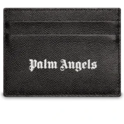 Palm Angels Card Holder Caviar - Black/White