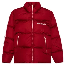 Palm Angels Classic Track Down Jacket - Red/White