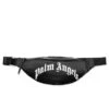 Palm Angels Curved Logo Fannypack - Black/White