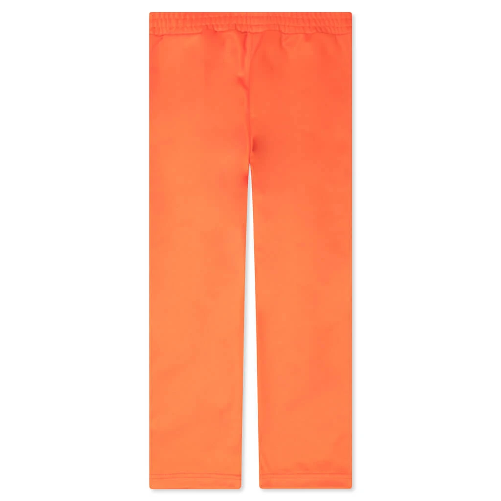 Palm Angels Kid's Logo Track Pants - Orange/White 2 Palm Angels Kid's Logo Track Pants - Orange/White - Image 2