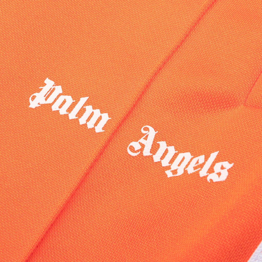 Palm Angels Kid's Logo Track Pants - Orange/White 3 Palm Angels Kid's Logo Track Pants - Orange/White - Image 3