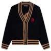 Palm Angels PA Bear Cardigan - Black/Brown