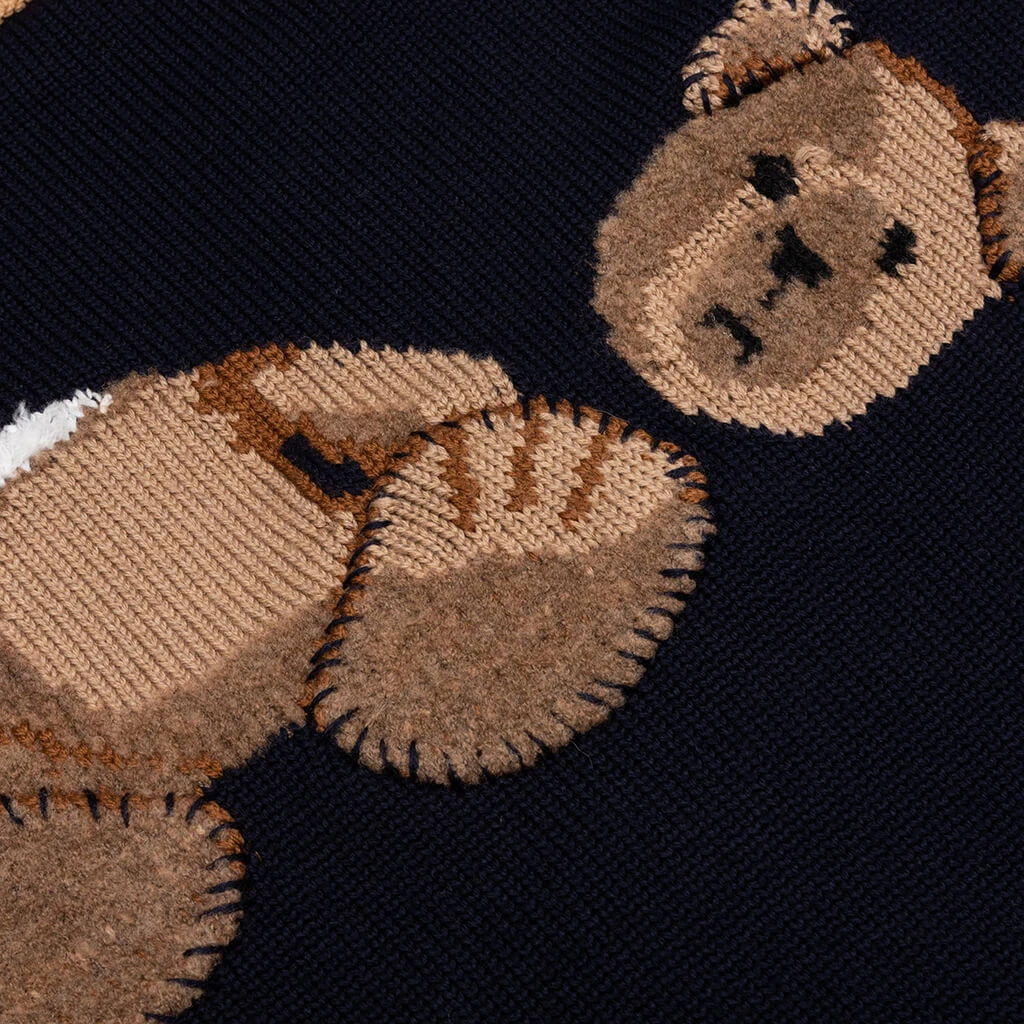 Palm Angels PA Bear Cardigan - Black/Brown 4 Palm Angels PA Bear Cardigan - Black/Brown - Image 4
