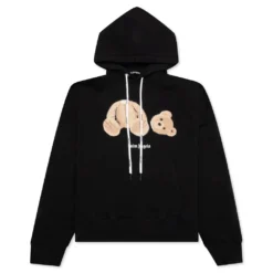 Palm Angels PA Bear Hoodie - Black/Brown