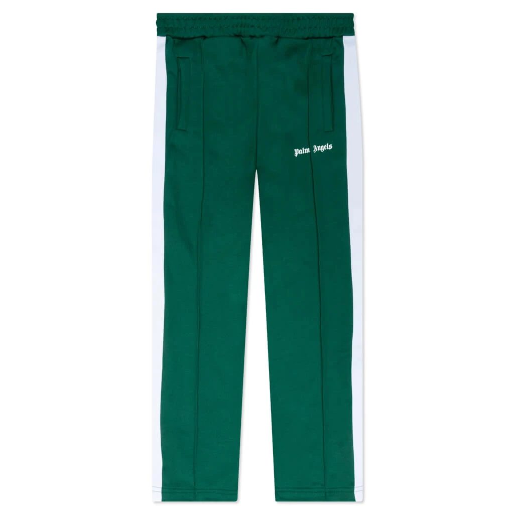 Palm Angels Kids Track Pant - Forest Green/White 1 Palm Angels Kids Track Pant - Forest Green/White