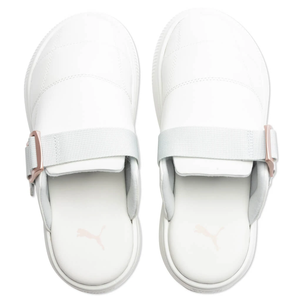 Puma Women's Suede Mayu Mule L - Nimbus Cloud/Platinum Grey 4 Puma Women's Suede Mayu Mule L - Nimbus Cloud/Platinum Grey - Image 4