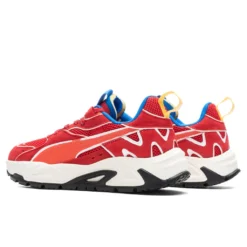 Puma X Joshua Vides Ferrari RS Track - Rosso Corsa/Frosted Ivory -Urban Fashion Sales Puma x Joshua Vides Ferrari RS Track Red 307998 01 10 08 23 Feature KN 6