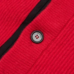 Raf Simons Big Ribbed Knit Cardigan With Fabric Lining - Red -Urban Fashion Sales Raf Simons Big Ribbed Knit Cardigan With Fabric Lining Red 212 844 50002 0030 12 11 2021 01 2