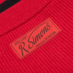 Raf Simons Big Ribbed Knit Cardigan With Fabric Lining - Red -Urban Fashion Sales Raf Simons Big Ribbed Knit Cardigan With Fabric Lining Red 212 844 50002 0030 12 11 2021 01 6