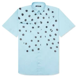 Raf Simons Polka Dot Print S/S Shirt - Blue
