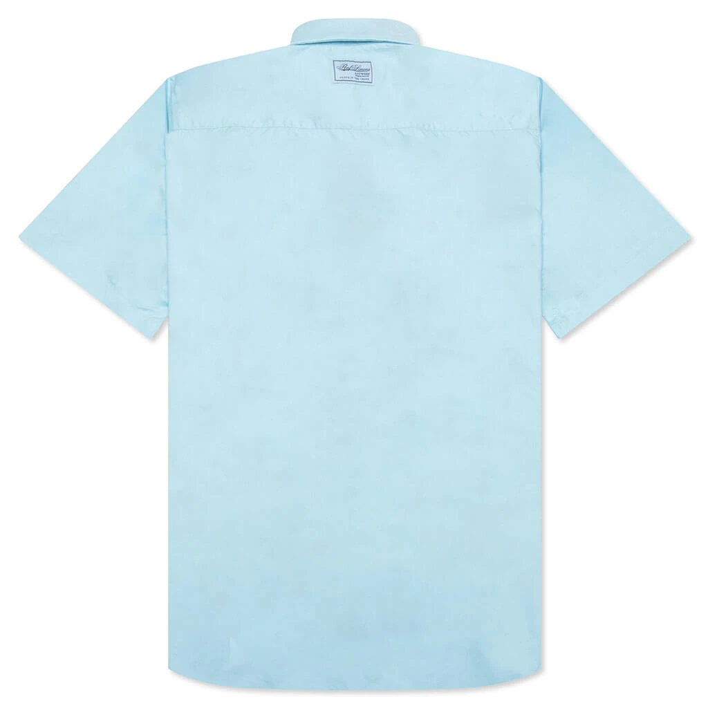 Raf Simons Polka Dot Print S/S Shirt - Blue 2 Raf Simons Polka Dot Print S/S Shirt - Blue - Image 2