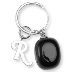 Raf Simons Small Stone Earring - Black