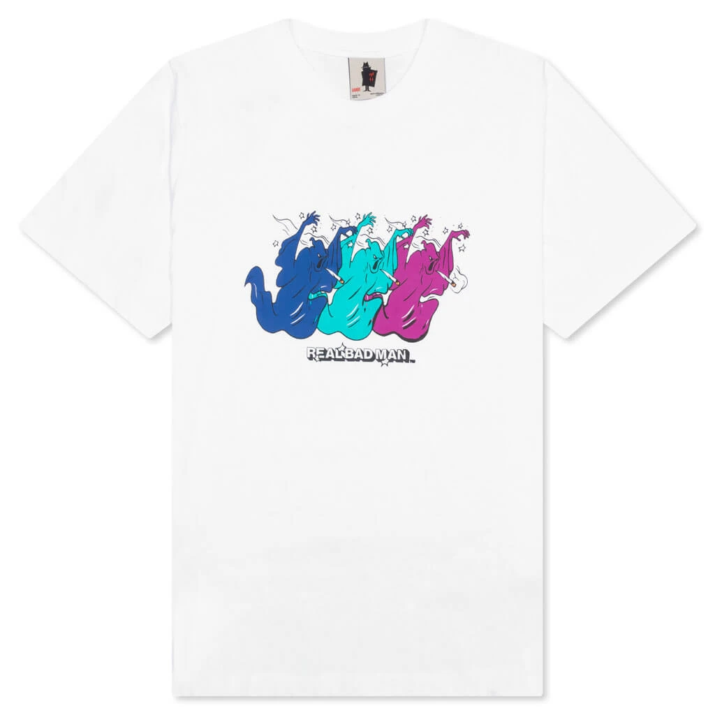Smokin Ghost S/S Tee - White 1 Smokin Ghost S/S Tee - White