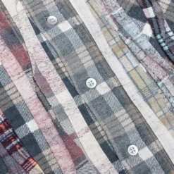 Rebuild By Flannel Shirt Ribbon Shirt / Reflection - Brown/Navy 7 Rebuild By Flannel Shirt Ribbon Shirt / Reflection - Brown/Navy -Urban Fashion Sales Rebuild by Needles Flannel Shirt Ribbon Shirt Reflection Brown Navy LQ311 MLT LG 001 12 05 22 Feature DV 5