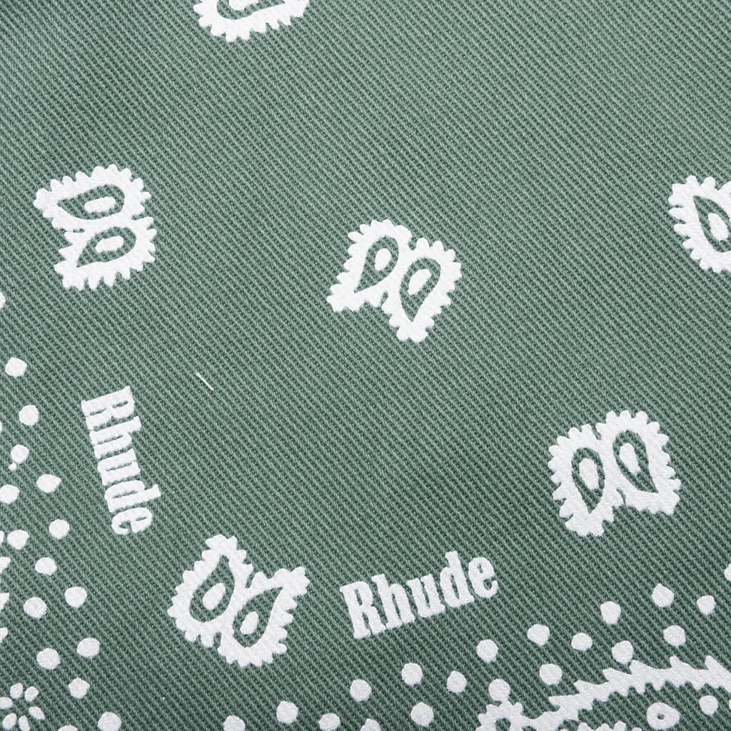 Rhude Bandana Shorts - Sage 5 Rhude Bandana Shorts - Sage - Image 5