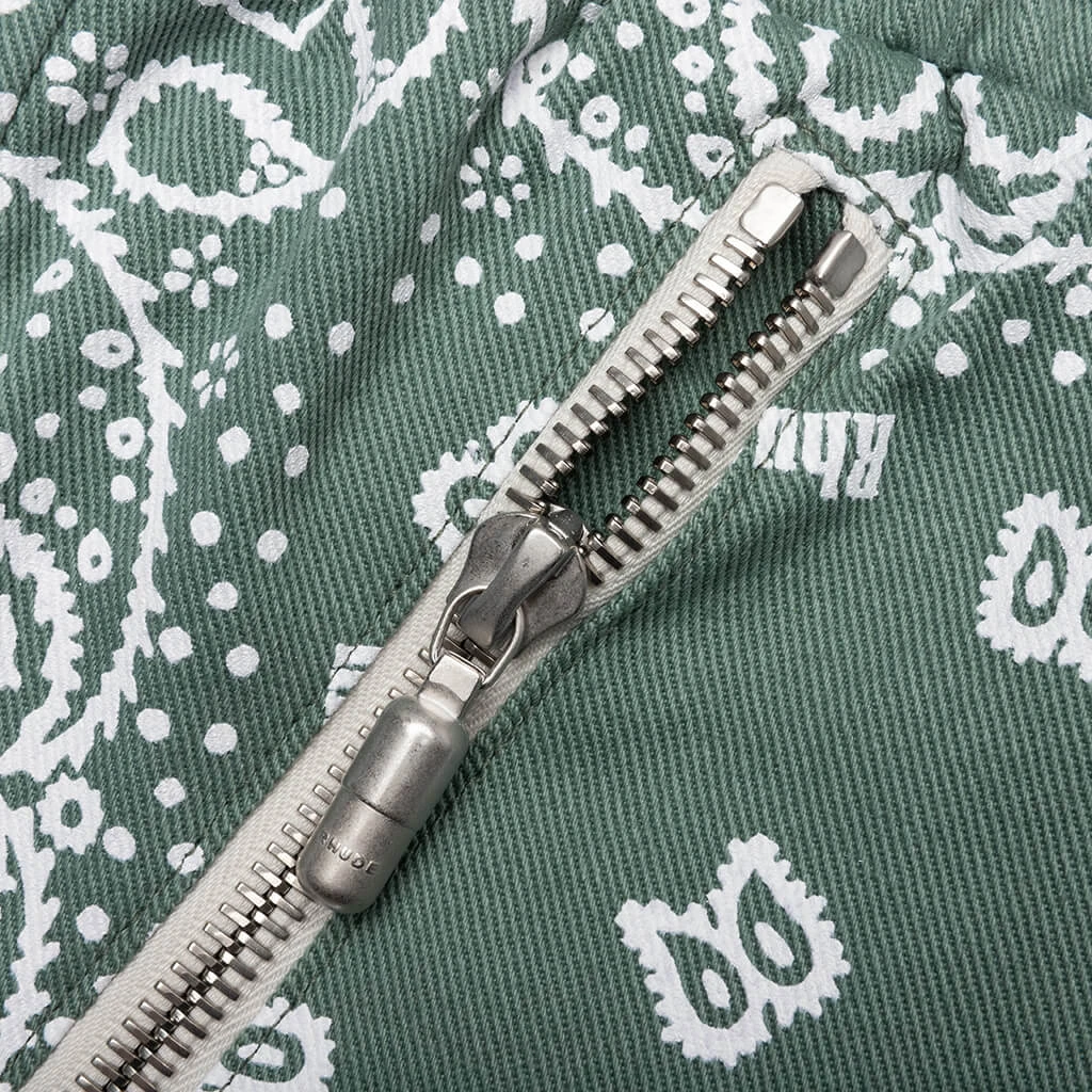 Rhude Bandana Shorts - Sage 3 Rhude Bandana Shorts - Sage - Image 3