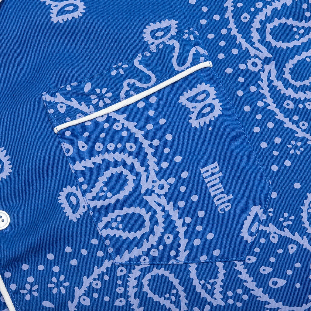 Rhude Bandana Track Shirt - Blue 5 Rhude Bandana Track Shirt - Blue - Image 5