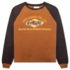 Rhude Black Hills L/S Raglan Sweatshirt - Camel/Black