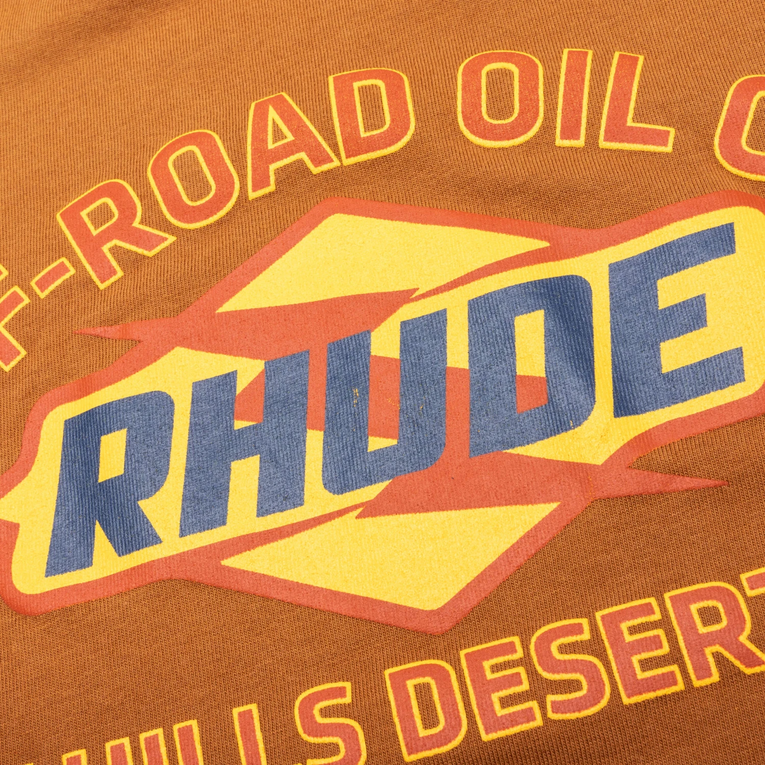 Rhude Black Hills L/S Raglan Sweatshirt - Camel/Black 4 Rhude Black Hills L/S Raglan Sweatshirt - Camel/Black - Image 4