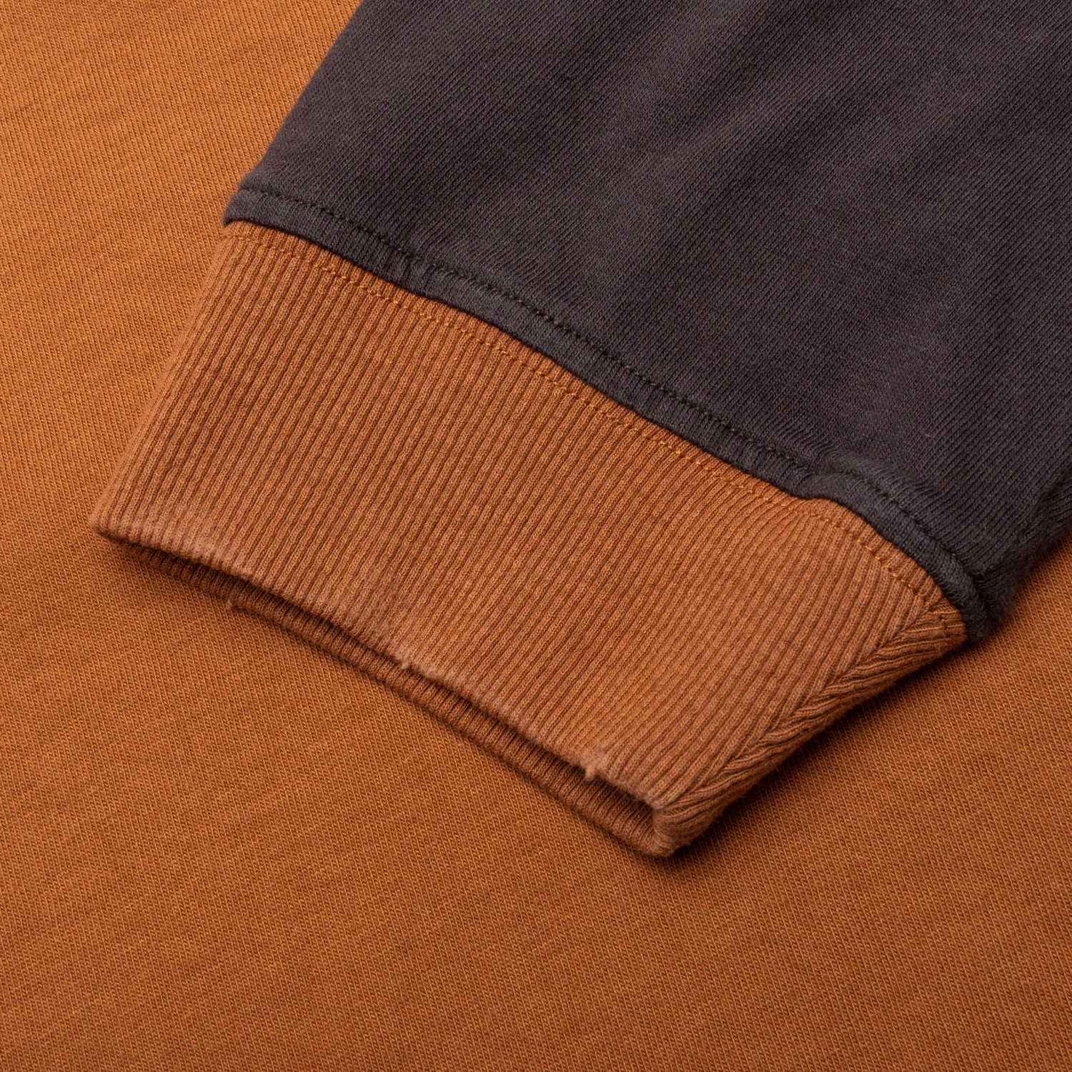 Rhude Black Hills L/S Raglan Sweatshirt - Camel/Black 5 Rhude Black Hills L/S Raglan Sweatshirt - Camel/Black - Image 5