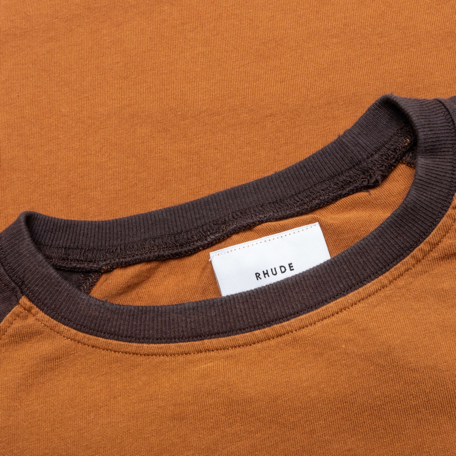 Rhude Black Hills L/S Raglan Sweatshirt - Camel/Black 3 Rhude Black Hills L/S Raglan Sweatshirt - Camel/Black - Image 3
