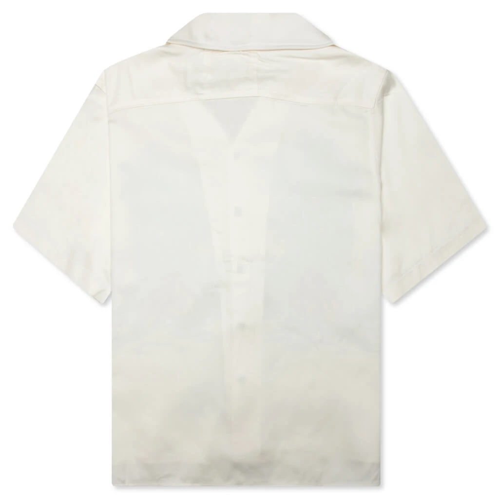 Rhude Palmas Snap Shirt - Off White 2 Rhude Palmas Snap Shirt - Off White - Image 2