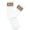 Rhude Stripe Logo Sock - White