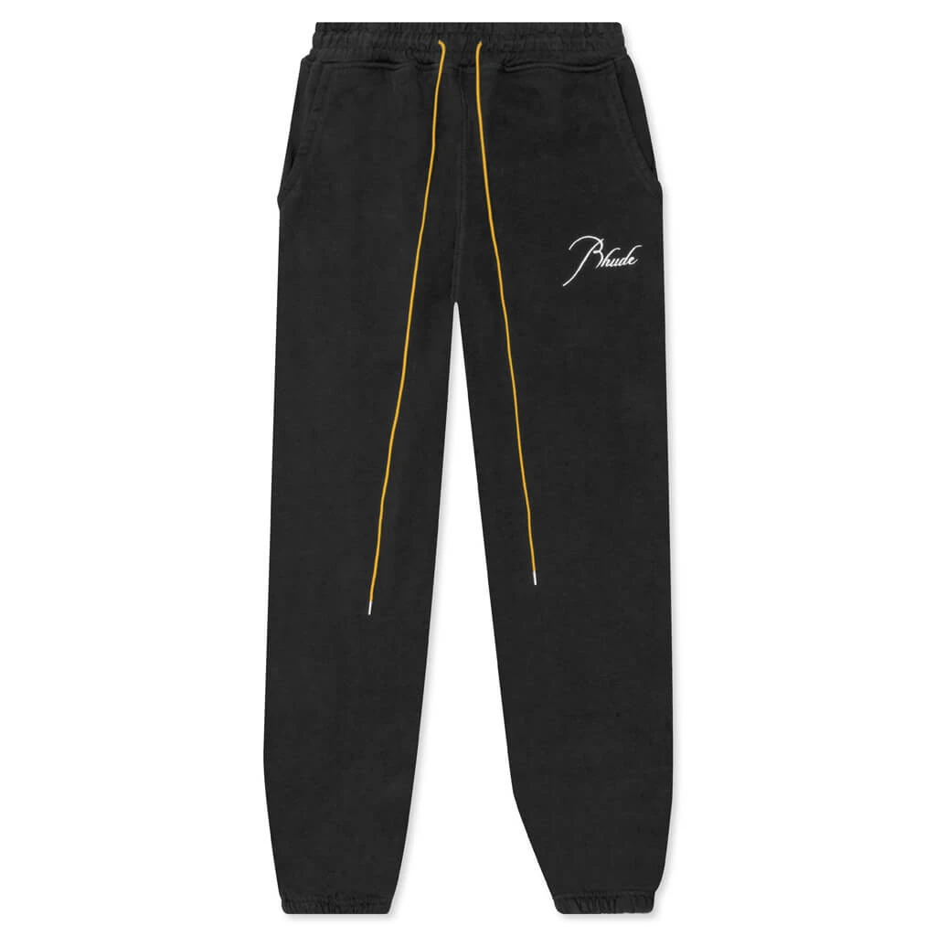 Rhude Terry Sweatpant - Vintage Black 1 Rhude Terry Sweatpant - Vintage Black