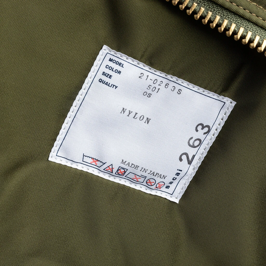 Sacai X Porter Skater Bag - Khaki 5 Sacai X Porter Skater Bag - Khaki - Image 5