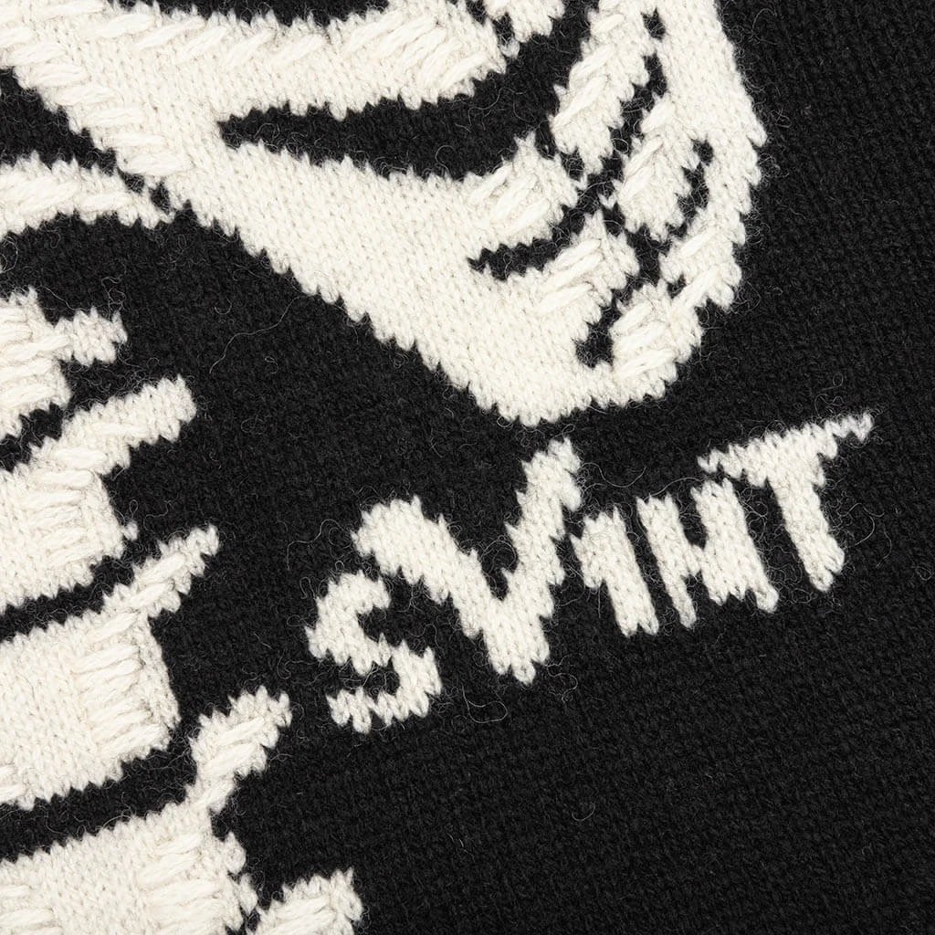 Saint Michael X Vlone Bone Knit - Black 3 Saint Michael X Vlone Bone Knit - Black - Image 3