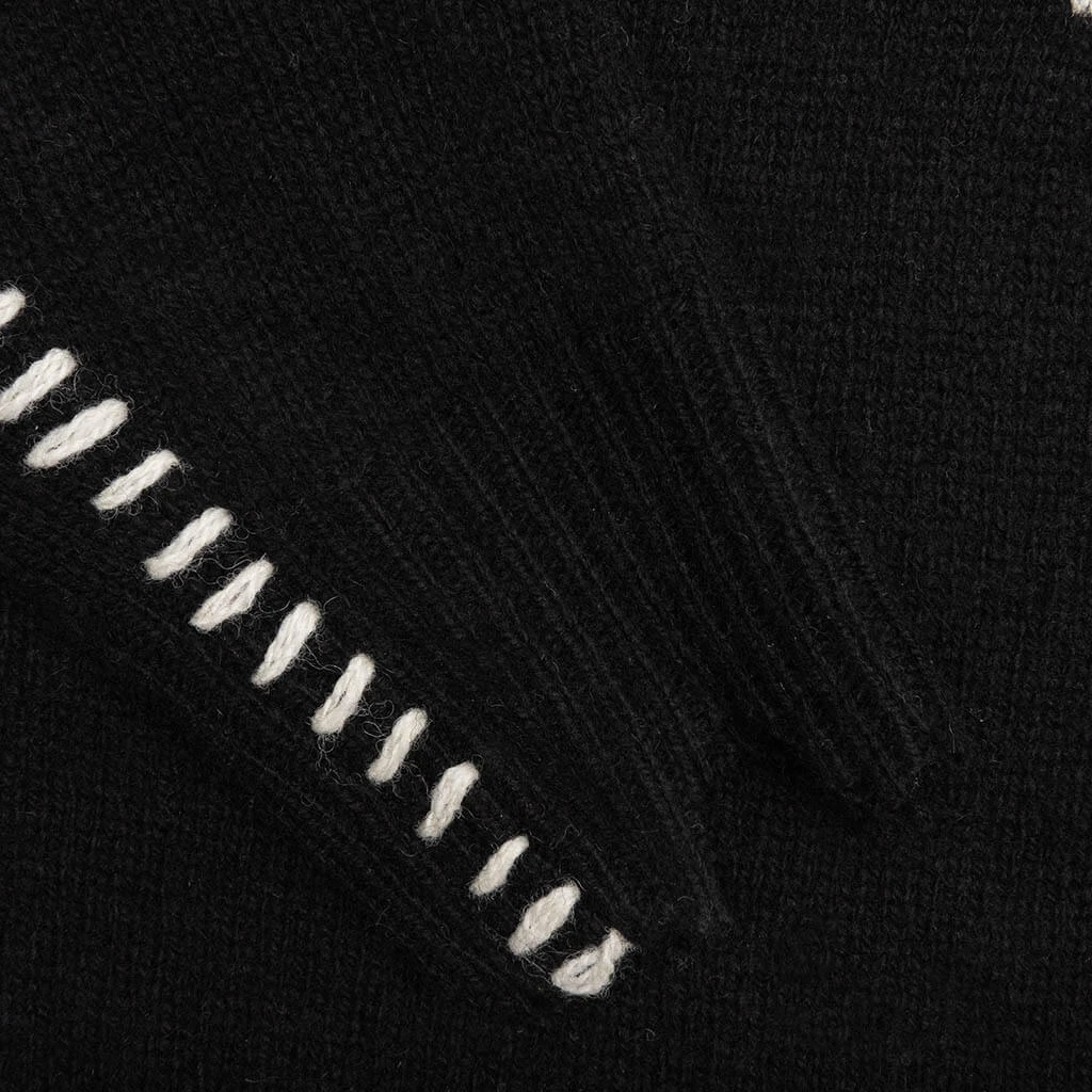 Saint Michael X Vlone Bone Knit - Black 4 Saint Michael X Vlone Bone Knit - Black - Image 4