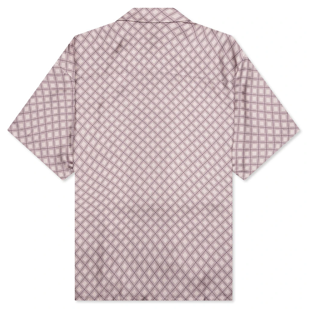 Silk S/S Button Up - Haze Tile 2 Silk S/S Button Up - Haze Tile - Image 2