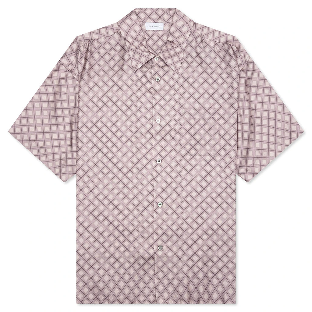 Silk S/S Button Up - Haze Tile 1 Silk S/S Button Up - Haze Tile