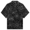Spiderweb Hawaiian S/S Shirt - Black