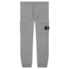 Stone Island Brushed Cargo Fleece Pants - Melange Grey