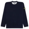 Stone Island Crewneck Knit Sweater - Navy Blue